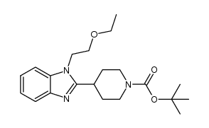 4-[1-(2-Ethoxyethyl)-1H-benzimidazol-2-yl]-1-piperidinecarboxylic acid 1,1-dimethylethyl ester Structure
