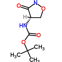 氨基甲酸(3-氧代-4-异恶唑烷基)-,1,1-二甲基乙基酯,(S)-结构式