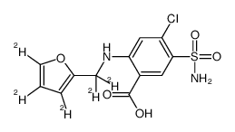Furosemide-d5 Structure