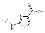 2-(methylamino)-1,3-thiazole-4-carboxylic acid(SALTDATA: 1.25H2O 0.15 NaCl) Structure
