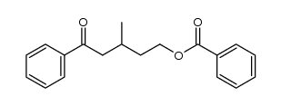3-methyl-5-oxo-5-phenylpentyl benzoate结构式
