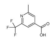 2-methyl-6-(trifluoromethyl)pyridine-4-carboxylic acid Structure
