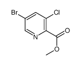 5-Bromo-3-chloro-2-pyridinecarboxylic acid methyl ester Structure