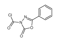 2-oxo-5-phenyl-1,3,4-oxadiazole-3(2H)-carbonyl chloride结构式