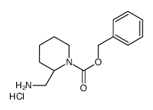 S-2-(氨基甲基)-1-N-CBZ-哌啶盐酸盐结构式