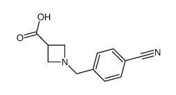 1-[(4-cyanophenyl)methyl]azetidine-3-carboxylic acid Structure
