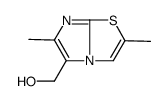 (2,6-二甲基咪唑并[2,1-b][1,3]噻唑-5-基)甲醇结构式