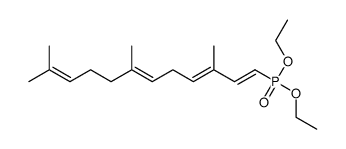 3,7,11-trimethyl-1,3,6,10-tetraene-dodecyl diethyl phosphonate Structure