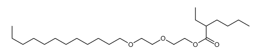 月桂醇聚醚-2 乙基己酸酯结构式