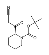 (S)-tert-butyl 2-(2-cyanoacetyl)piperidine-1-carboxylate结构式