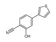 2-hydroxy-4-thiophen-3-ylbenzonitrile结构式
