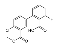 2-(4-chloro-3-methoxycarbonylphenyl)-6-fluorobenzoic acid Structure