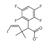 2,3,5,6-tetrafluorophenyl-3,3-dimethyl-5-iodo-4-pentenoate Structure