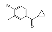 (4-溴-3-甲基苯基)(环丙基)甲酮结构式