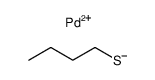 butane-1-thiol, palladium(II)-compound Structure