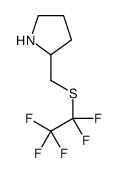 2-{[(Pentafluoroethyl)sulfanyl]methyl}pyrrolidine Structure