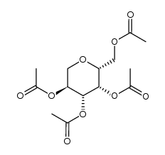1,5-Anhydro-2,3,4,6-tetra-O-acetyl-D-galactitol结构式