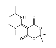 5-((dimethylamino)(isopropylamino)methylene)-2,2-dimethyl-1,3-dioxane-4,6-dione Structure