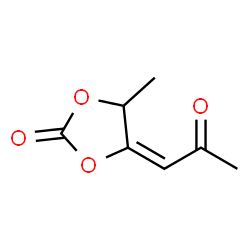 1,3-Dioxolan-2-one,4-methyl-5-(2-oxopropylidene)-结构式