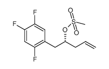 (R)-1-(2,4,5-trifluorophenyl)pent-4-en-2-yl methanesulfonate结构式