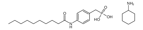 P-[[4-[(1-Oxodecyl)amino]phenyl]Methyl]phosphonic Acid Cyclohexylamine Salt structure