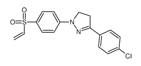 3-(4-chlorophenyl)-4,5-dihydro-1-[4-(vinylsulphonyl)phenyl]-1H-pyrazole结构式