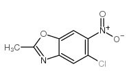 2-甲基-5-氯-6-硝基苯并恶唑结构式