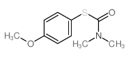 Carbamothioic acid,N,N-dimethyl-, S-(4-methoxyphenyl) ester Structure
