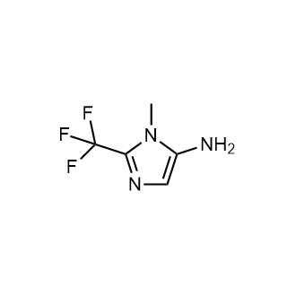 1-甲基-2-(三氟甲基)-1H-咪唑-5-胺结构式