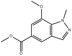 methyl 7-methoxy-1-methyl-1H-indazole-5-carboxylate Structure