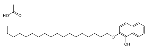 acetic acid,2-octadecoxynaphthalen-1-ol Structure