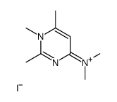 N,N,1,2,6-pentamethylpyrimidin-1-ium-4-amine,iodide结构式