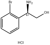 (R)-2-氨基-2-(2-溴苯基)乙醇盐酸盐结构式