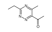 Ethanone, 1-(3-ethyl-5-methyl-1,2,4-triazin-6-yl)- (9CI)结构式