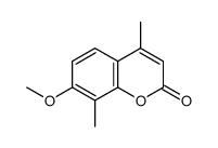 7-methoxy-4,8-dimethylchromen-2-one结构式