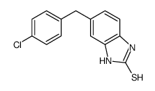 5-[(4-chlorophenyl)methyl]-1,3-dihydrobenzimidazole-2-thione结构式