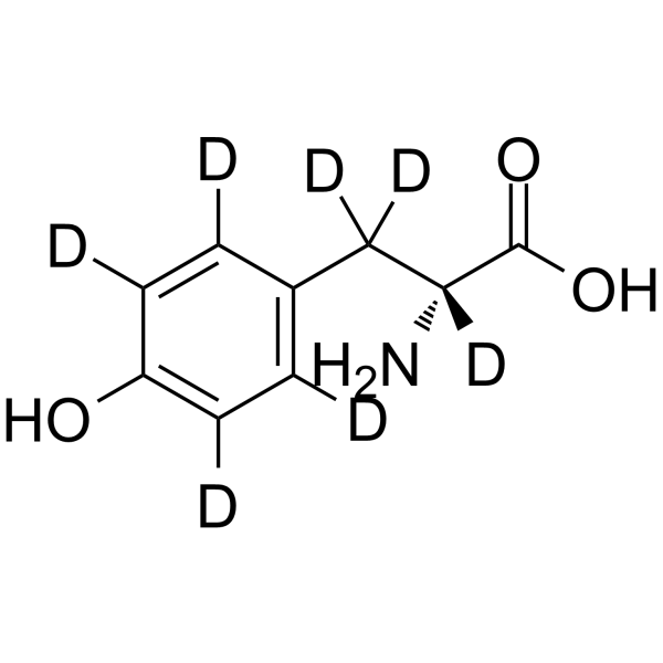 D-Tyrosine-d7结构式