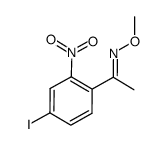 (E)-1-(4-iodo-2-nitrophenyl)ethanone O-methyl oxime Structure