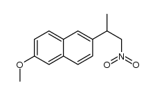 2-methoxy-6-(1-nitropropan-2-yl)naphthalene Structure
