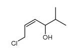 1-chloro-5-methyl-2(Z)-hexen-4-ol Structure