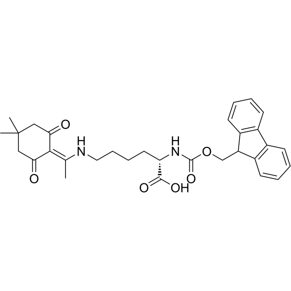 N-Fmoc-N'-[1-(4,4-二甲基-2,6-二氧代环己亚基)乙基]-D-赖氨酸图片