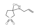 烯丙基-(3-甲基-1,1-二氧代-四氢-1lambda*6*-噻吩-3-基)-胺结构式