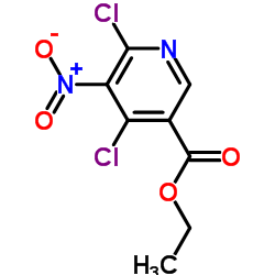 4,6-二氯-5-硝基烟酸乙酯结构式