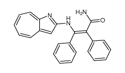 (Z)-3-[(1-azaazulen-2-yl)amino]-2,3-diphenylpropenamide Structure