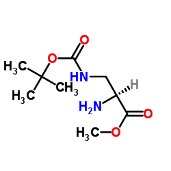 Alanine, 3-[[(1,1-dimethylethoxy)carbonyl]amino]-, methyl ester (9CI)结构式