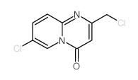 7-氯-2-(氯甲基)-4H-吡啶并[1,2-A]嘧啶-4-酮结构式