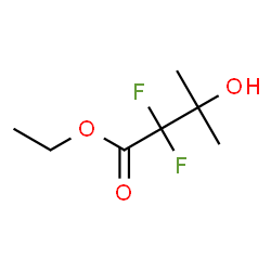 ethyl2,2-difluoro-3-hydroxy-3-methylbutanoate Structure