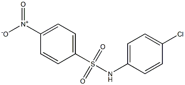 N-(4-氯苯)-4-硝基苯磺酰胺结构式