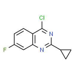 4-Chloro-2-cyclopropyl-7-fluoroquinazoline Structure