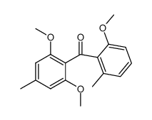 2,6-dimethoxy-4-methylphenyl 2'-methoxy-6'-methylphenyl ketone Structure